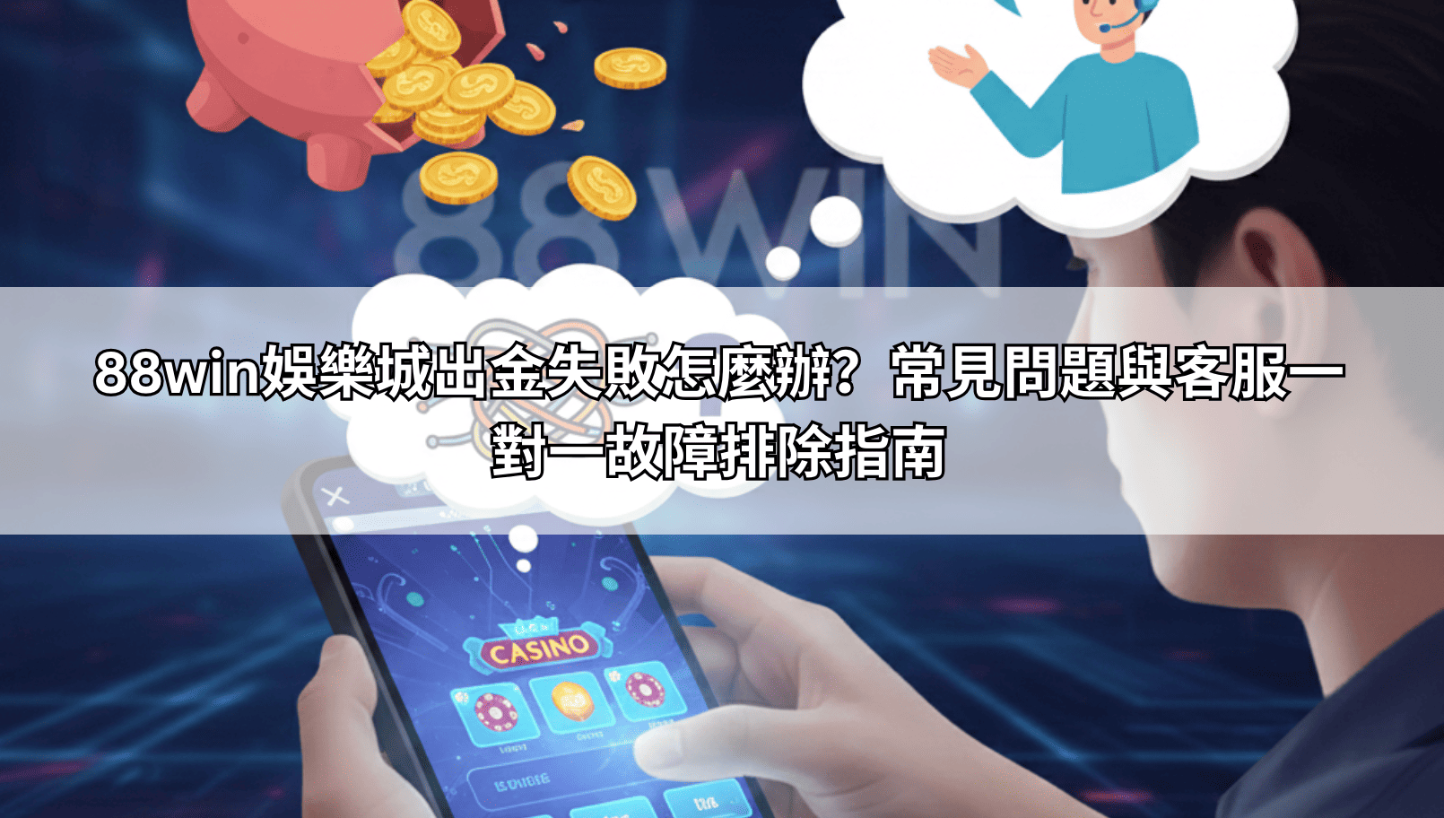 88win娛樂城出金失敗怎麼辦？常見問題與客服一對一故障排除指南